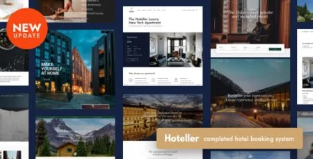 Hoteller – Hotel Booking WordPress Theme